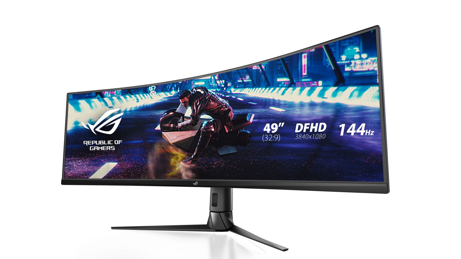 FreeSync™ 2 HDR対応の49型曲面スーパーウルトラワイドゲーミング液晶ディスプレイ「ROG Strix XG49VQ」2