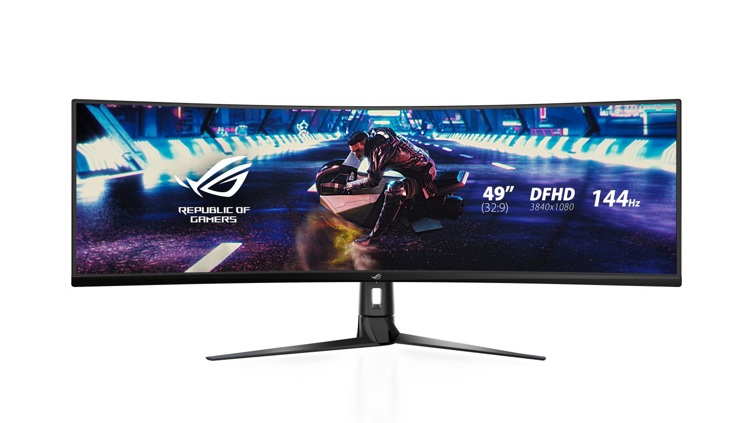 FreeSync™ 2 HDR対応の49型曲面スーパーウルトラワイドゲーミング液晶ディスプレイ「ROG Strix XG49VQ」