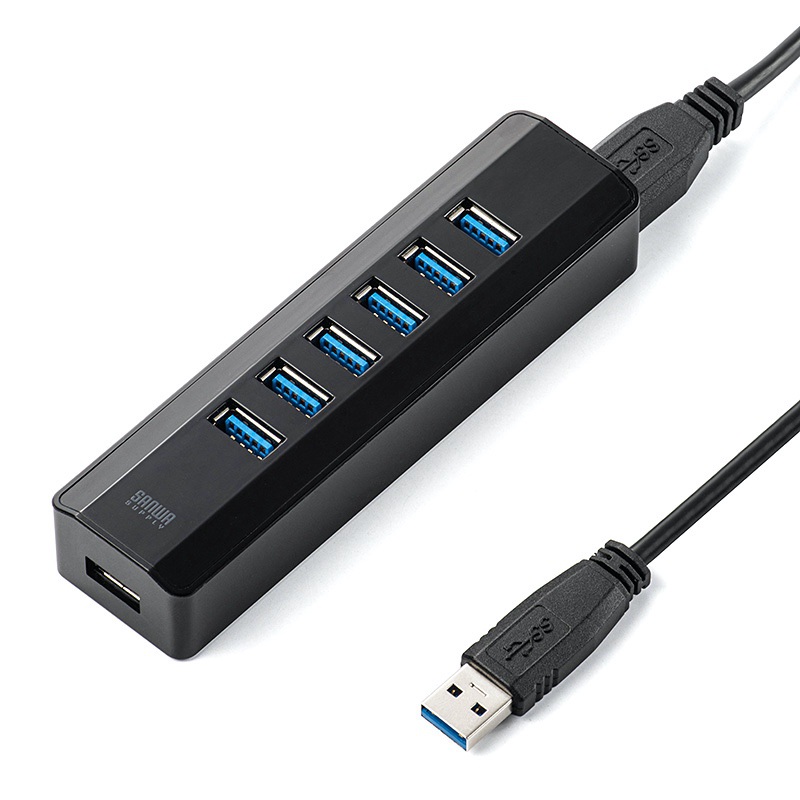 USB3.1 Gen1(USB 3.0)対応7ポートハブ400-HUB070BK01