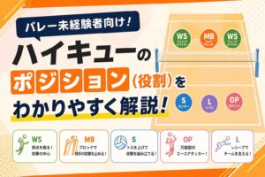 ハイキューのポジション（役割）をバレー未経験者向けに解説